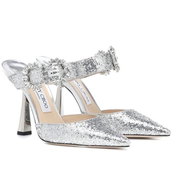 Jimmy Choo SMOKEY Pumps in Galactica Glitter 37IT - Picture 1 of 7